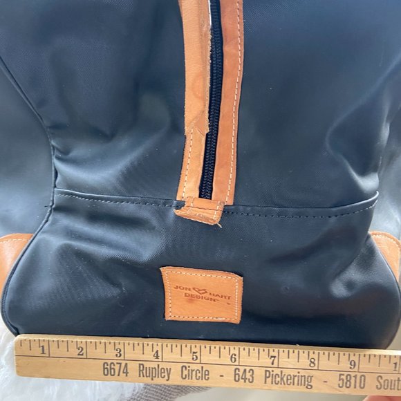 Jon Hart Design Bags Jon Hart Design Black Coated Canvas Coachman